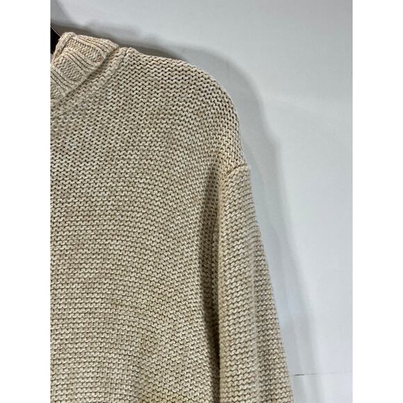 GUIDE SERIES Women's Beige Button Down Ribbed Hooded Sweater SZ 1X - Picture 4 of 13